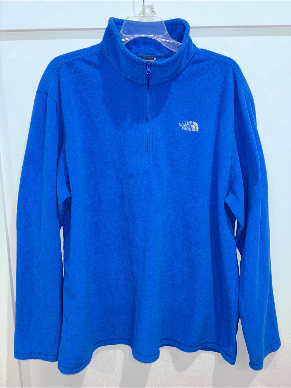 The North Face Men's Bright Blue Half-Zip Fleece Pullover